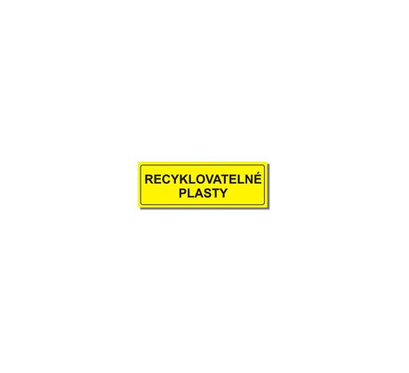 Tabulky - Tříděný odpad - Recyklovatelné plasty