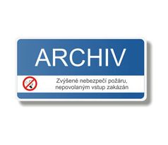 Bezpečnostní tabulka - Archiv