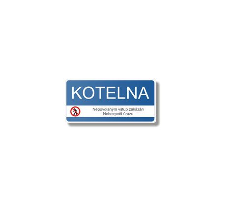 Bezpečnostní tabulka - Kotelna