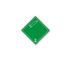 Značení ADR - Nehořlavý nejedovatý plyn č. 2.2 B