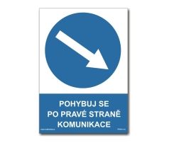 Pohybuj se po pravé straně komunikace