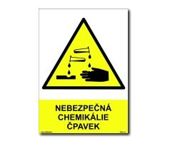 Bezpečnostní tabulky - Nebezpečná chemikálie - čpavek