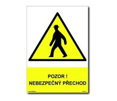 Bezpečnostní tabulky - Pozor! Nebezpečný přechod