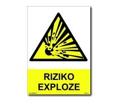 Bezpečnostní tabulky - Riziko exploze