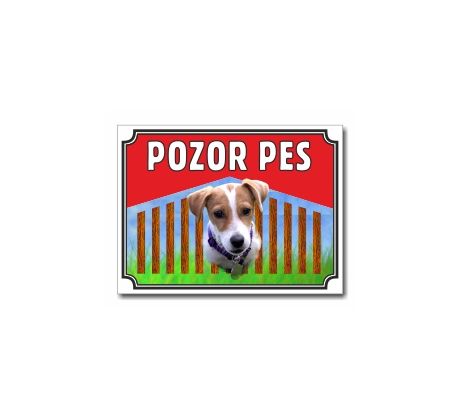 Tabulka "Pozor pes" - Jack Russel