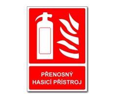 Bezpečnostní tabulky - Přenosný hasicí přístroj