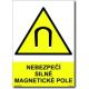 Bezpečnostní tabulka - Nebezpečí silné magnetické pole