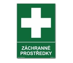 Bezpečnostní tabulka - Záchranné prostředky