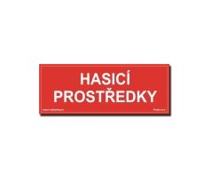 Bezpečnostní tabulky - Hasicí prostředky