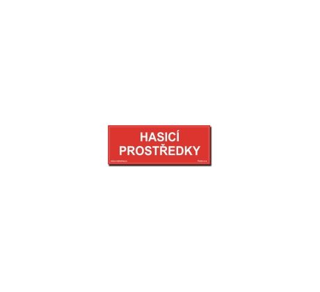 Bezpečnostní tabulky - Hasicí prostředky