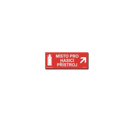 Bezpečnostní tabulky - Místo pro hasicí přístroj