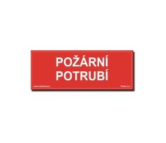 Bezpečnostní tabulky - Požární potrubí