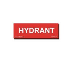 Bezpečnostní tabulky - Hydrant (doplňkový text)