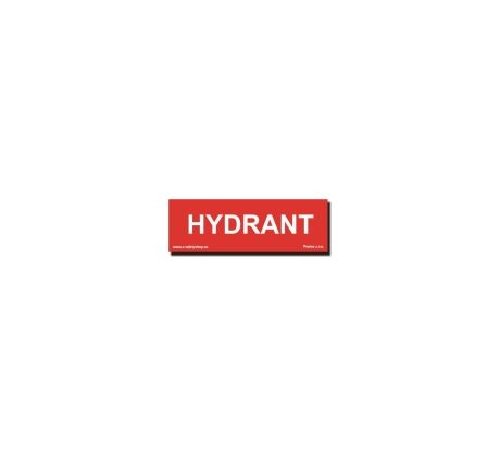 Bezpečnostní tabulky - Hydrant (doplňkový text)