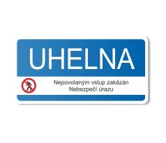 Bezpečnostní tabulka - Uhelna