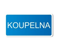 Bezpečnostní tabulka - Koupelna