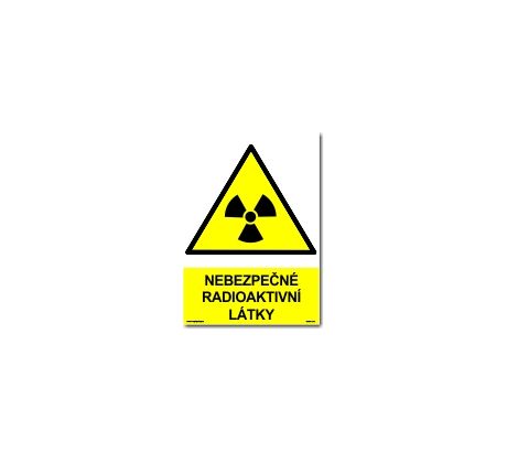 Bezpečnostní tabulky - Nebezpečné radioaktivní látky