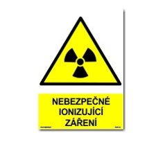 Bezpečnostní tabulky - Nebezpečné ionizující záření
