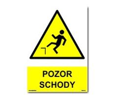 Bezpečnostní tabulky - Pozor schody