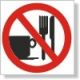 Bezpečnostní symbol - Zákaz jídla
