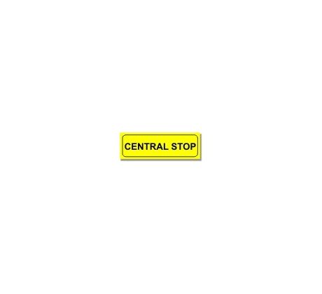 Bezpečnostní tabulky - Central stop - stop tlačítko