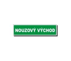 Nouzový východ - Nápis NFTL