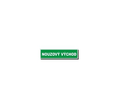 Nouzový východ - Nápis NFTL