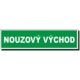 Nouzový východ - Nápis NFTL