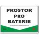 Bezpečnostní tabulky - Prostor pro baterie