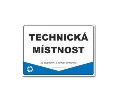 Bezpečnostní tabulky - Technická místnost