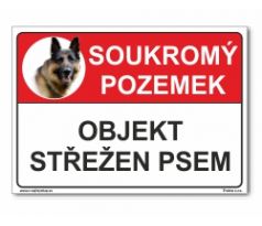 Objekt střežen psem