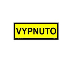 Bezpečnostní tabulky - Vypnuto