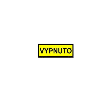 Bezpečnostní tabulky - Vypnuto