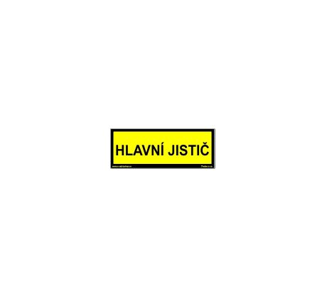 Bezpečnostní tabulky - Hlavní jistič