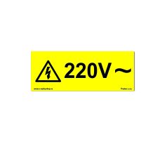 Bezpečnostní tabulky - 220V střídavé napětí