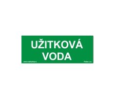 Bezpečnostní tabulka - Užitková voda