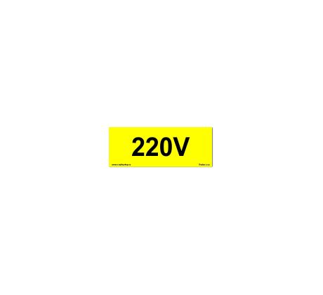 Bezpečnostní tabulky - 220V napětí
