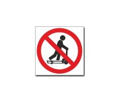 Bezpečnostní symbol - Zákaz jízdy na paletovém vozíku