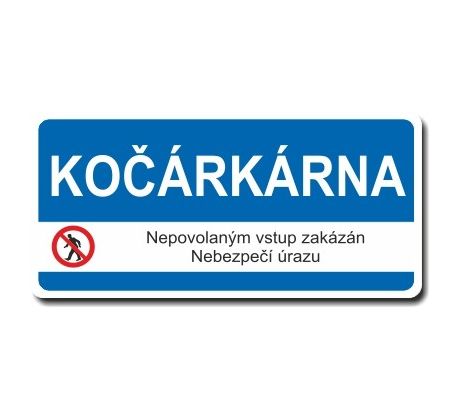 Bezpečnostní tabulka - Kočárkárna