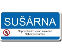 Bezpečnostní tabulka - Sušárna