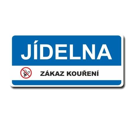 Bezpečnostní tabulka - Jídelna - zákaz kouření