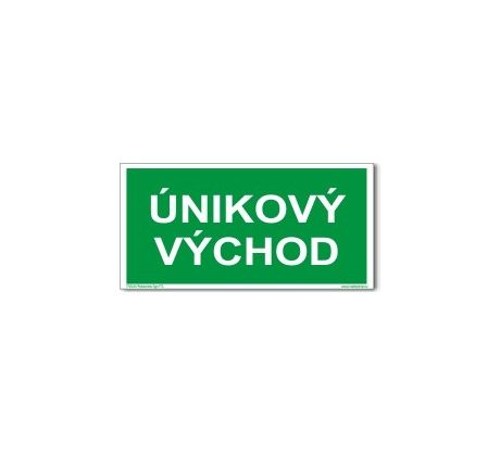 Únikový východ - fotoluminiscenční FTL