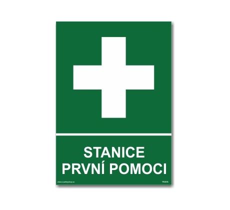 Bezpečnostní tabulka - Stanice první pomoci