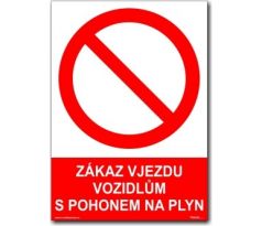 Zákaz vjezdu vozidlům s pohonem na plyn