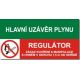 Hlavní uzávěr plynu - Regulátor