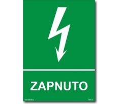 Bezpečnostní tabulka - Zapnuto