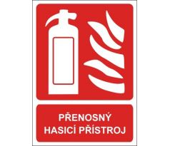 Bezpečnostní tabulky - Přenosný hasicí přístroj