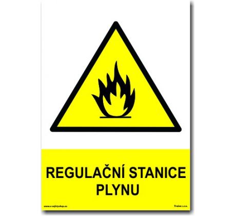 Bezpečnostní tabulky - "Regulační stanice plynu"