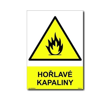 Bezpečnostní tabulky - Hořlavé kapaliny