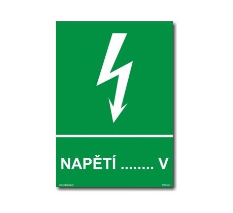 Bezpečnostní tabulky - Napětí ....... V